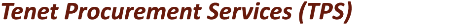 Tenet Procurement Services (TPS)