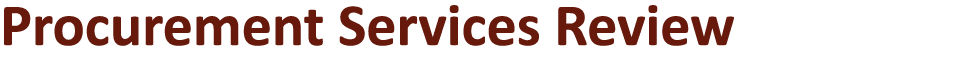 Procurement Services Review