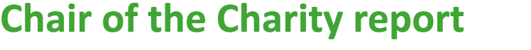 Chair of the Charity report