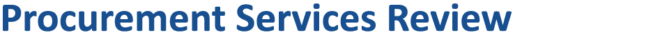 Procurement Services Review
