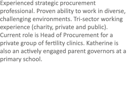 Experienced strategic procurement professional. Proven ability to work in diverse, challenging environments. Tri-sect...
