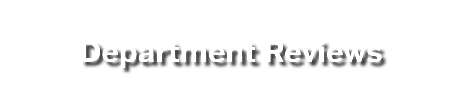 Department Reviews
