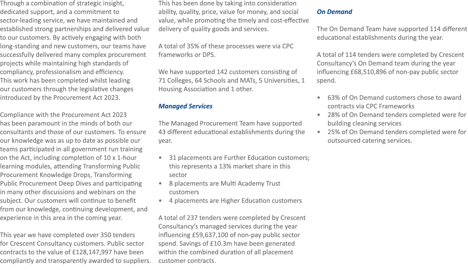 Through a combination of strategic insight, dedicated support, and a commitment to sector-leading service, we have ma...