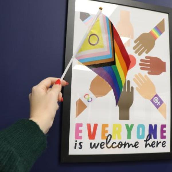 Everyone is welcome here poster